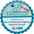 imagen insignia NOOC "Calidad de los Recursos Educativos Digitales: Aspectos Técnicos (2ª Edición)"