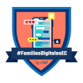 imagen insignia NOOC "Familias digitales: " potenciando el buen uso de las redes sociales en familia"- #FAMILIASDIGITALESEC 