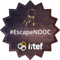 Imagen insignia NOOC "Diseña tu EscapeNOOC (1ª edición)" - #EscapeNOOC