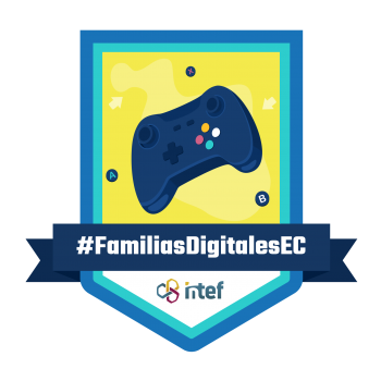 imagen insignia Familias digitales: cómo acompañar a nuestros hijos e hijas en el buen uso de los videojuegos. #FAMILIASDIGITALESEC 