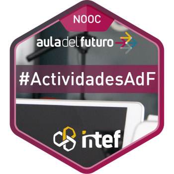 imagen insignia NOOC "Crea actividades para el Aula del Futuro (2ª edición)"#ActividadesADF