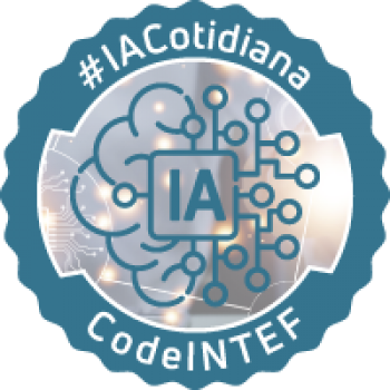 imagen insignia "Inteligencia Artificial en el día a día (3ª edición)" - #IACotidiana