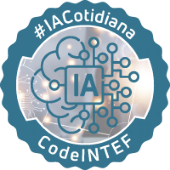 "Inteligencia Artificial en el día a día (3ª edición)" - #IACotidiana imagen insignia "Inteligencia Artificial en el día a día (3ª edición)" - #IACotidiana
