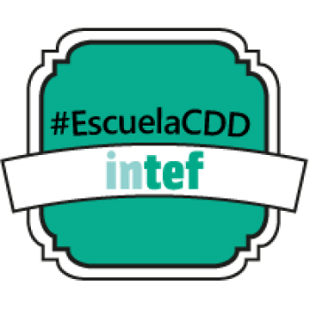 Insignia del MOOC «Enseñar en la escuela digital: la Competencia Digital Docente (1ª edición)» - #EscuelaCDD