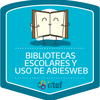 Imagen insignia Curso tutorizado Bibliotecas escolares y uso de AbiesWeb. Edición marzo de 2019