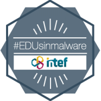 Imagen insignia NOOC "Programas malignos, vías de infección y consecuencias del contagio (1ª edición)" - #EDUsinmalware