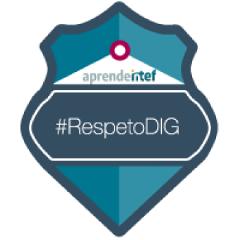 Respeto digital y protección de datos personales (3ª edición) - #RespetoDIG Imagen insignia NOOC "Respeto digital y protección de datos personales (3ª edición)" - #RespetoDIG