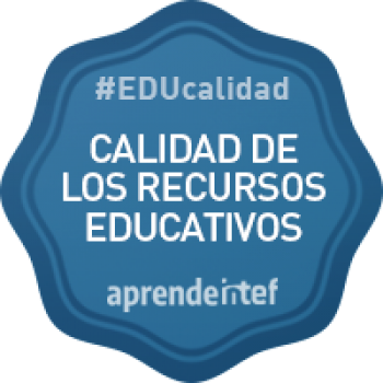 Imagen insignia NOOC "Calidad de los recursos educativos (1ª edición)" - #EDUcalidad