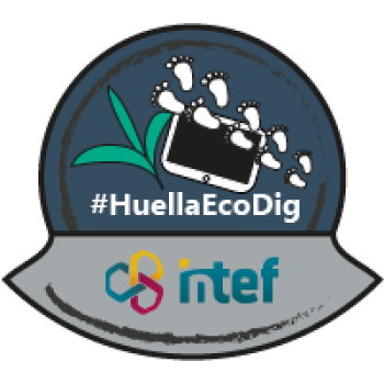 Imagen insignia NOOC "Huella ecológica digital (1ª edición)" - #HuellaEcoDig