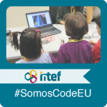 Imagen insignia NOOC "Organiza una actividad para CodeWeek, la Semana Europea de la Programación (3ª edición)" - #SomosCodeEU