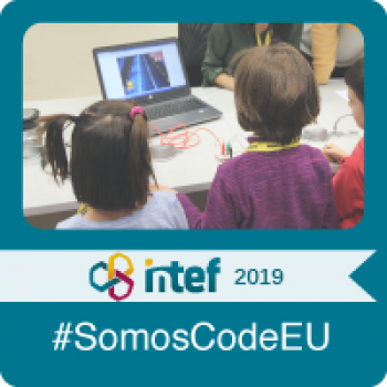Imagen insignia NOOC "Organiza una actividad para CodeWeek, la Semana Europea de la Programación (2ª edición)" - #SomosCodeEU