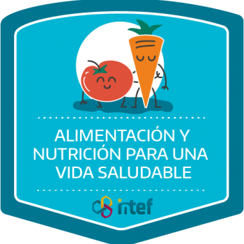 Imagen insignia Curso tutorizado Alimentación y nutrición para una vida saludable. Edición marzo 2019