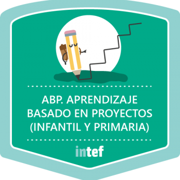 Imagen insignia curso tutorizado "ABP. Aprendizaje basado en proyectos: Infantil y Primaria". Edición octubre de 2016