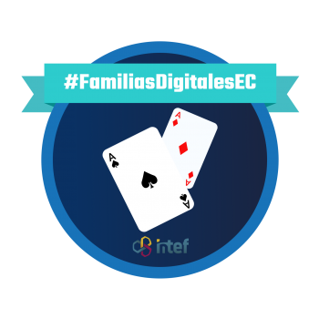 Familias digitales: "cómo prevenir, detectar y abordar los problemas derivados del juego de apuestas online en adolescentes"#FamiliasDigitalesEC imagen insignia NOOC ""Familias digitales: cómo prevenir, detectar y abordar los problemas derivados del juego de apuestas online en adolescentes"#FamiliasDigitalesEC