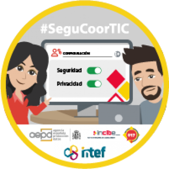 imagen insignia MOOC "Promoviendo la Ciberseguridad desde la Coordinación TIC"#SeguCOORTIC