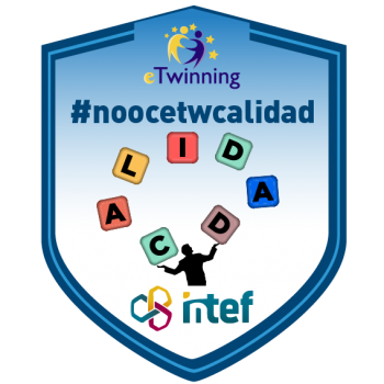 Imagen insignia NOOC "Calidad en eTwinning (4ª edición)" - #noocetwcalidad