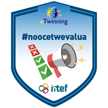 Imagen insignia NOOC Evalúa y difunde tu proyecto eTwinning (2ª edición) - #noocetwevalua