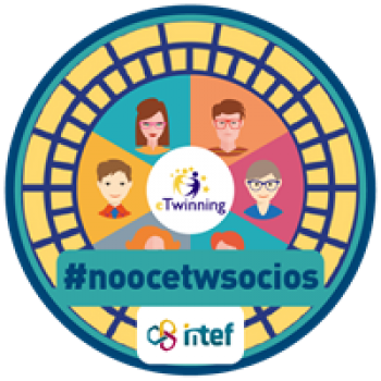 Imagen insignia NOOC "Busca tu socio eTwinning (4ª edición)" - #noocetwsocios