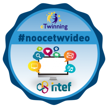 Imagen insignia NOOC "A "videoconferenciar" en eTwinning (3ª Edición)" - #noocetwvideo