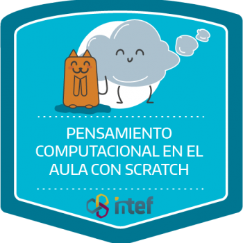 Imagen insignia Curso tutorizado Pensamiento computacional en el aula con Scratch. Edición marzo 2019